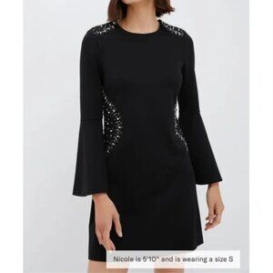 NWT TUCKERNUCK Black Embellished Farrow Dress NWT Size Medium